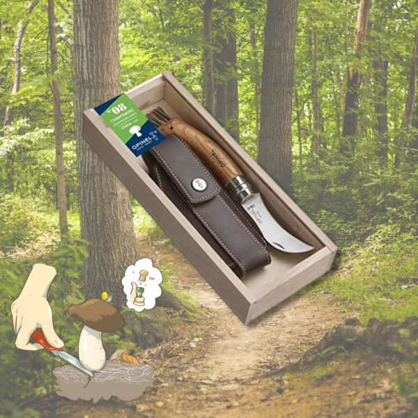Coffret couteau à champignons + étui